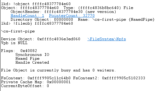 NamedPipe KernelObject